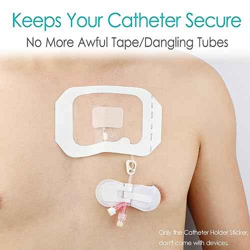 Low Profile Feeding Tube Holder Peg G-Tube Stabilizer Picc Line Peritoneal Dialysis Accessories Catheter Stabilization Device Bandages for Stomach Kids Baby (Pack of 10)
