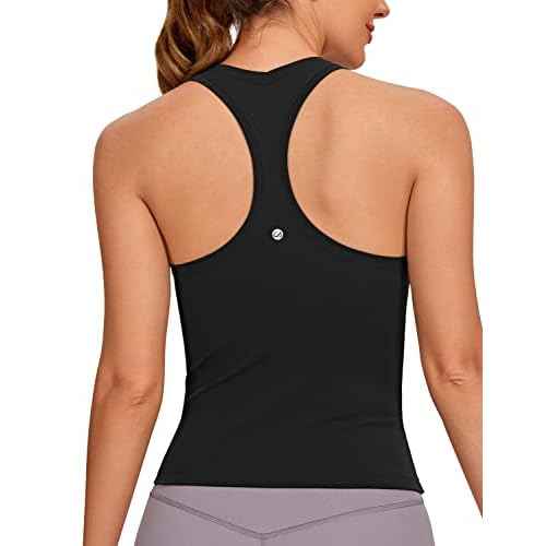 CRZ YOGA Butterluxe Racerback Workout Tank Tops for Women Tight Sleeveless Camisole Gym Athletic Yoga Shirts