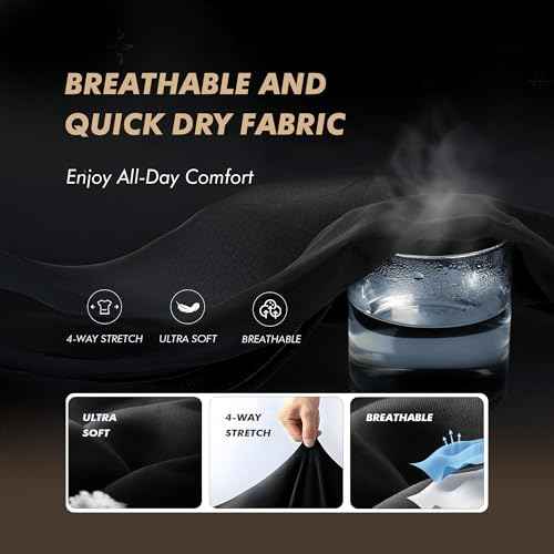 Polo Shirts for Men - Quick Dry Moisture Wicking Black Short Sleeve Performance Golf T Shirts for Casual Work Athletic