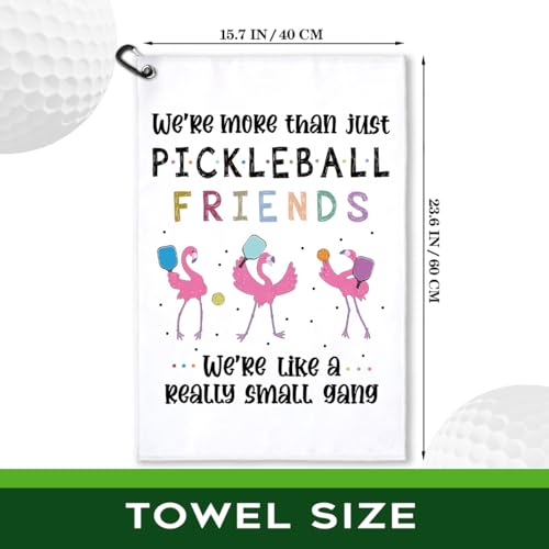 More Than Just Pickleball Friends Towel Gift for Women - White