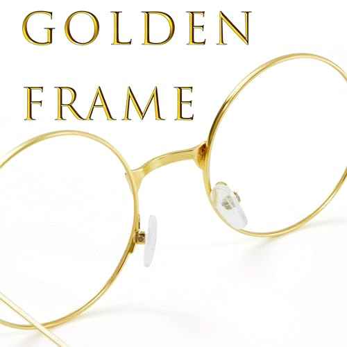 2 Pack Halloween Wizard Glasses Round Costume Glasses,Cosplay Old Man Accessories for Halloween Parties