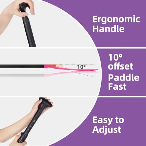 Pink Adjustable Lightweight SUP & Kayak Paddle with Aluminum Shaft - Floating