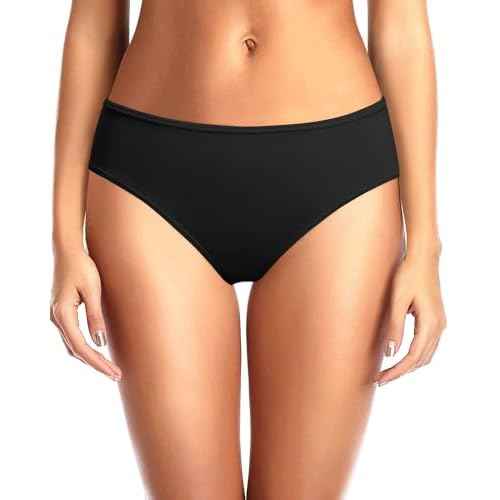 Zmart Women Standard Strappy Bikini Bottoms Full Coverage Bathing Suit Cutout Swim Low Rise Swimsuit Bottom
