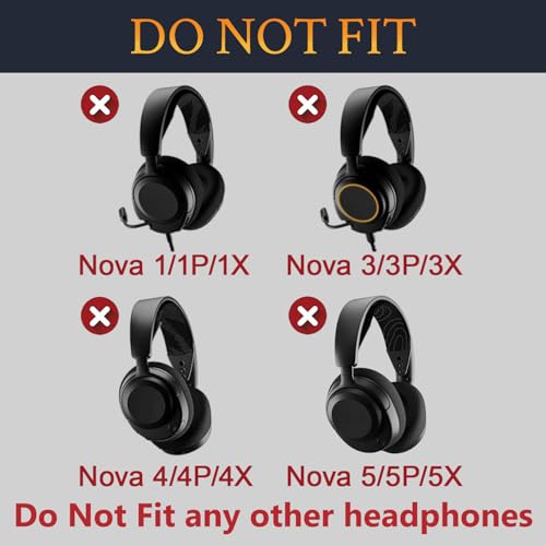 Headband for SteelSeries Arctis Nova Pro/Elite/7 Series - Black