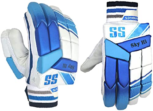 Cricket Batting Gloves Mens Right & Left Hand – Premium Sheep Leather, Two-Piece Thumb