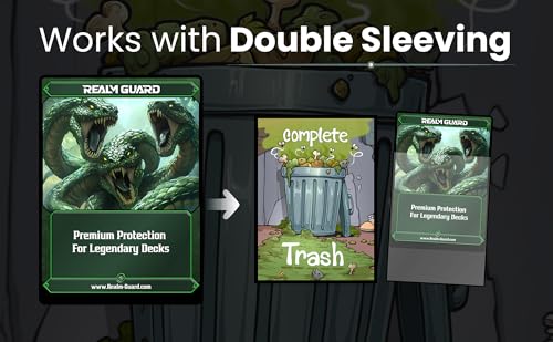 Hand-Drawn Textured Matte Card Sleeves - 100ct Regular Sleeves for TCG/MTG