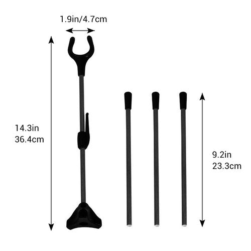 DONGKER Recurve Bow Stand,Vertical Folding Bow Support Stand Fiber Glass Lightweight with Non-Slip Base for Most Recurve Compound Traditional Bows