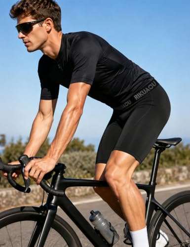 Men's Compression Shorts - Medium Black Spandex Quick Dry Workout Tights