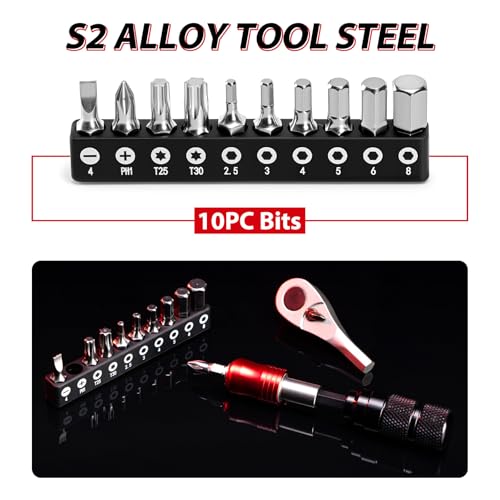 Bike Repair Tool Kit with Mini Pump - Portable Multi-Tool Set TOOL2