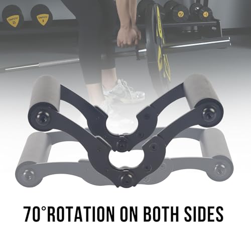 Landmine Handle Attachment for Barbell - Double D Row Grip, Non-Slip Rubber, Multi-Angle Fit