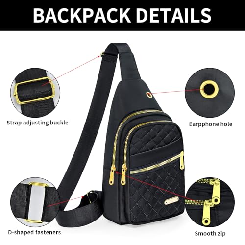 Small Sling Bag For Women Men Casual Crossbody Sling Backpack