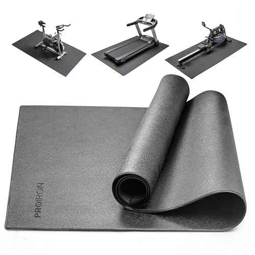 PROIRON Heavy Duty Exercise Equipment Mat, Treadmill Mat - 45"x32", 48"x24", 78"x36" - Floor Protector for Home Gym, Exercise Bike, Weight Bench, Rowing Machine, Cross Trainer
