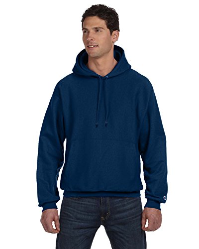 Champion Men's Reverse Weave Fleece Pullover Hood - Medium Dark Navy