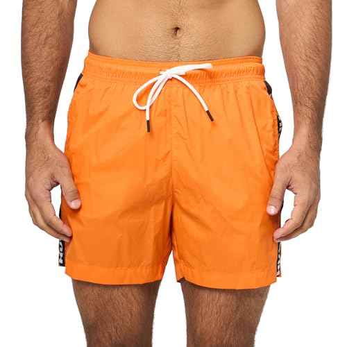 HUGO Men's Standard Logo Taping Swim Trunk