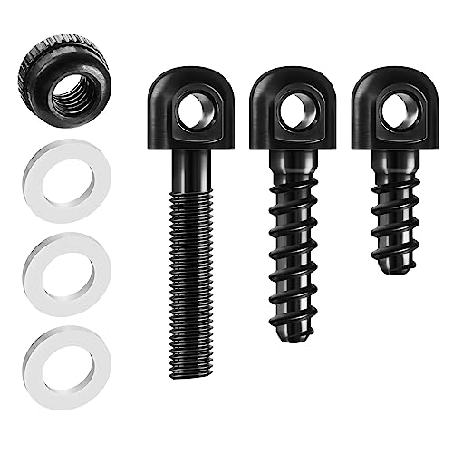 VicBre 12 PCS Sling Swivel Studs 1/2" 3/4" 7/8" Screw Set,Wood