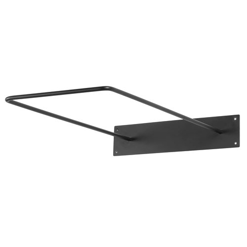 MyGift Yoga Ball Storage Rack in Industrial Matte Black Metal, Wall Mounted Sport Gym Studio Exercise Equipment Holder for Large Stability Balls, Set of 2