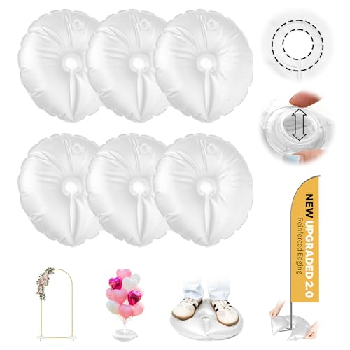 4 Pack Water Weights for Balloon Arch and Column Stand - Heavy Duty PVC