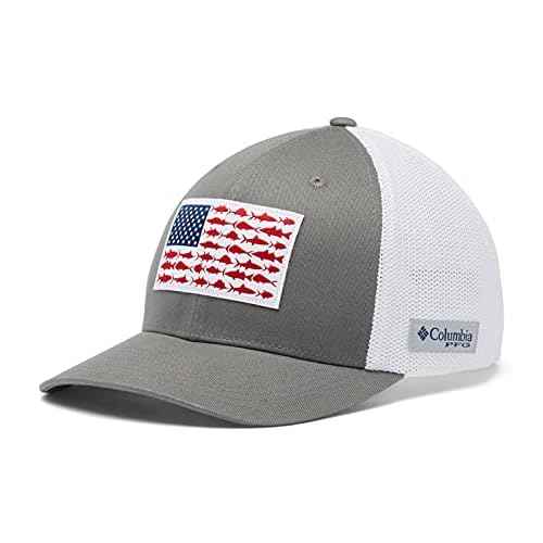 Columbia Women's PFG Logo Mesh Ball Cap-High Crown