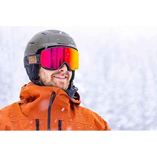 Giro Axis Ski Goggles - Snowboard Goggles for Men - Quick Change with 2 VIVID Lenses - Anti-Fog Vent Tech - OTG