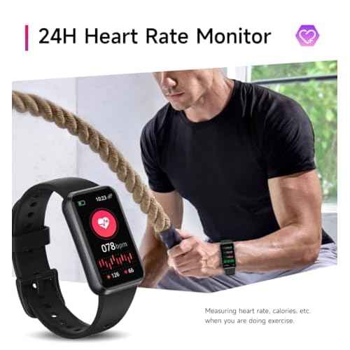 Fitness Tracker with 24/7 Health Monitoring,Heart Rate Sleep Blood Pressure Oxygen Monitor/Calorie Steps Counter Pedometer Activity Smart watchs/Notifications for Android/iOS
