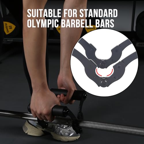 Landmine Handle Attachment for Barbell - Double D Row Grip, Non-Slip Rubber, Multi-Angle Fit