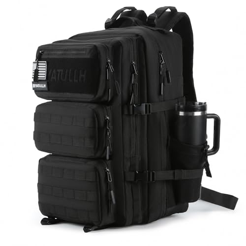 Large Tactical Military Backpack for Men and Women 55L - Black, Variation of THIS listing