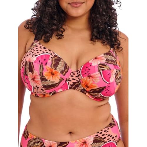 Elomi Women's Cabana Nights Underwire Plunge Bikini Top