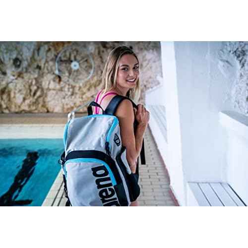 Arena Spiky III Backpack 35 Unisex Travel Gym Rucksack for Men and Women, Training Gear Equipment Bag for Swimmers, 35 Liters