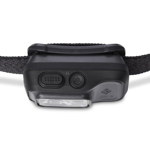 BLACK DIAMOND Spot 400-R Rechargeable LED Headlamp, Waterproof and Dimmable for Camping, Hiking, Running, Hunting, Work with Red Light Headlamp Mode, Graphite
