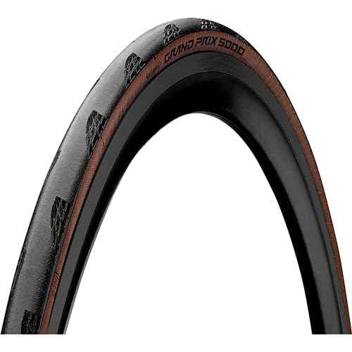 Continental Unisex Adulto Pneu 700x28 G.Prix 5000 Noir/Beige Pneumatico, Nero, Velo