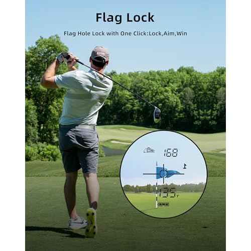 Dormie Golf Rangefinder with Slope,800 Yards Laser Range Finder Golfing,Aluminum Alloy Body,Flag Pole Locking Vibration,Slope Compensation,6X Magnification Rangefinder with Magnet