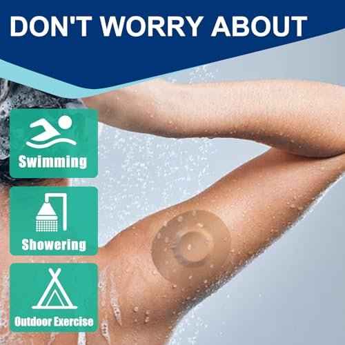 10 Pack Freestyle Adhesive Patches, Sensor Covers Intended for Freestyle Libre 2/3-Enlite-Medtronic Guardian, CGM Sensor Patches, No Glue in The Center, Long Fixation for Your Sensor(Tan)