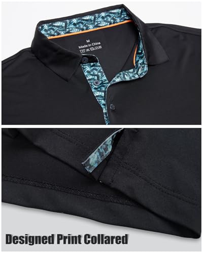 Men's Polo Shirts 3-Pack Short Sleeve Dry Fit Golf Business Casual Large White Black Navy