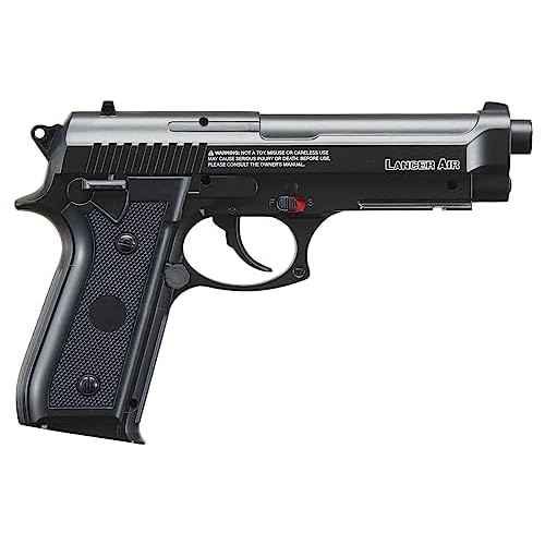 Lancer Tactical Air Pistol Saber Bereta X92 Full Steel CO2 Airgun Pistol-480 FPS (100 Rounds Metal BB Included)