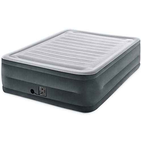 Intex Comfort Dura-Beam Airbed Internal Electric Pump Bed Height Elevated (2020 Model)