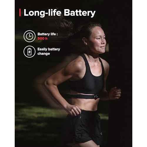 SUUNTO Smart Heart Rate Belt, Accurate Bluetooth Heart Rate Measurement Sensor, Multiple sports Comfortable fit for Running & Swimming, 500H Long Battery Life with Internal Memory, Waterproof, Black