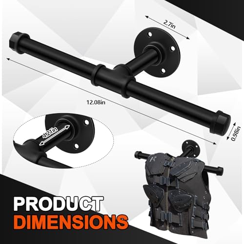 Yaocom Weight Vest Wall Mount Hanger - Round Wall Mount for Gym & Garage Storage