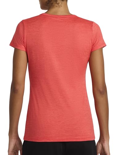 Reebok Women's Off The Charts Performance T-Shirt - Large Hibiscus Heather