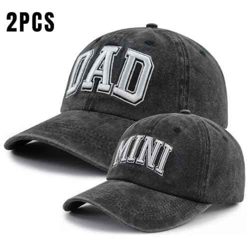 Funny Dad Mom Mini Matching Family Hat, Adjustable Embroidered Parent-Child Baseball Cap