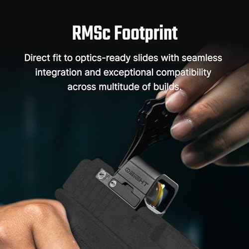 OSIGHT SE Enclosed Micro Red Dot Sight - RMSc/K Footprint Compatible | 2 MOA Dot & 32 MOA Circle Dual Reticle System | Durable Compact Reflex Sight