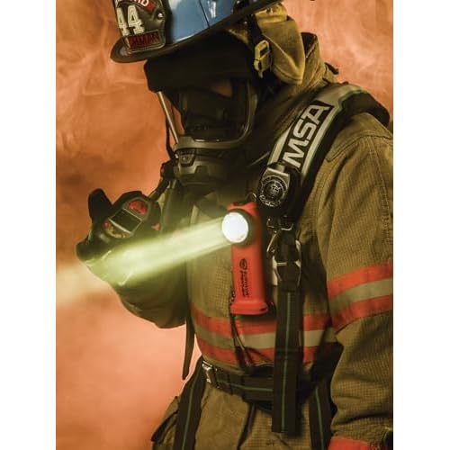 Streamlight 90503 Survivor 175-Lumen Rechargeable Safety-Rated Firefighter Right Angle Flashlight with AC/DC Charging, Orange