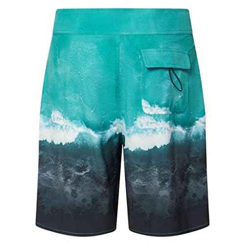 Oakley Mens Whitewash 20" Boardshort Board Shorts, Mint Green Wave, 32 US