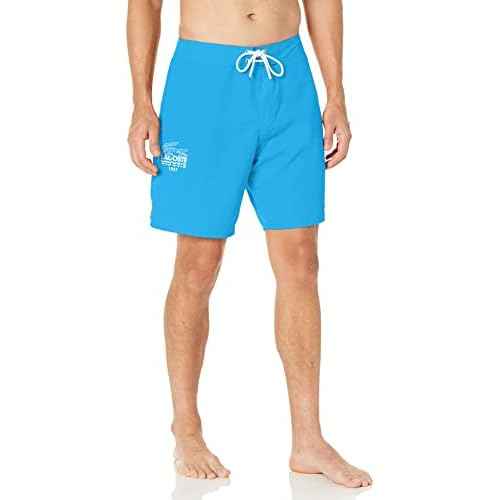 Lacoste Mens Bold Branding Swim Trunks