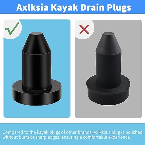12 Pack Silicone Kayak Drain Plugs 1/2 Inch for Pelican & Sun Dolphin Kayaks