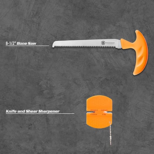 Hunting Deer Knife Set with Field Dressing Kit - Portable Game Processing Tools