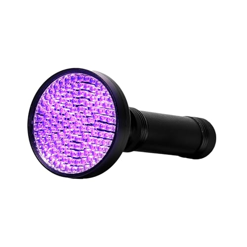 Kobra UV Black Light Flashlight 395nm - 128 LED Portable UV & Black Light with Long Range - Black / 128 LED