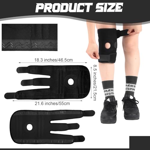 Kids Knee Brace with Side Stabilizers - Black, 1 Piece
