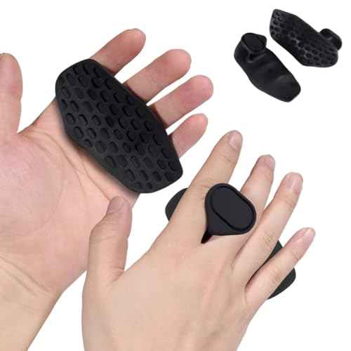 Anti-Slip Workout Grips - Ergonomic Rubber Hand Protector Gloves for Weight Lifting, Pull-Ups, Gym Training and Exercise, for Men and Women