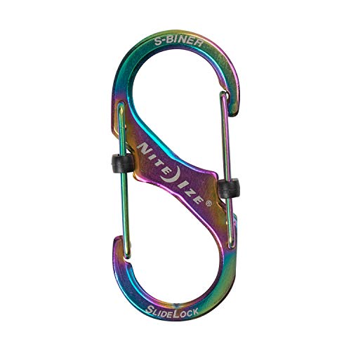 Nite Ize S-Biner SlideLock Stainless Steel Carabiner Pack of 2 Size #2
