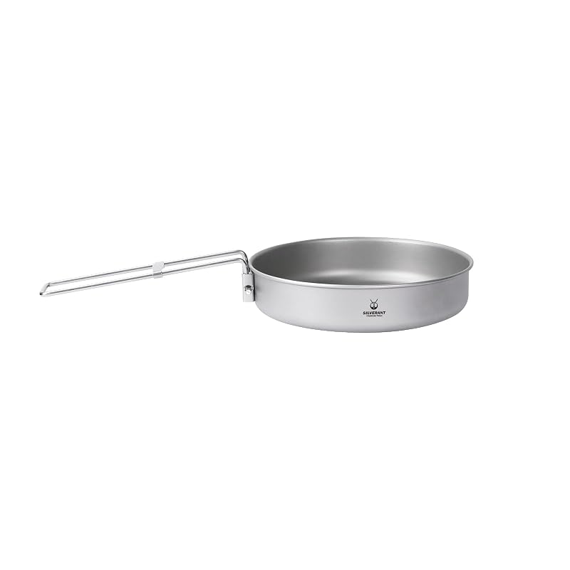 Titanium Camping Plate 750ml with Handle & Mesh Bag - Lightweight Outdoor Dish